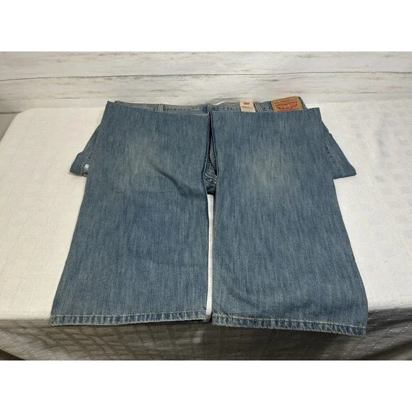 NEW! Levi's Levis 569 Mens Loose Straight Fit Light Blue Jeans Size 40 X 34 NWT - Picture 10 of 13